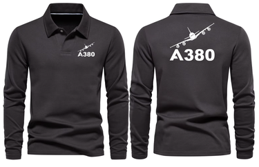 AIRBUS A380 LONG SLEEVE POLO